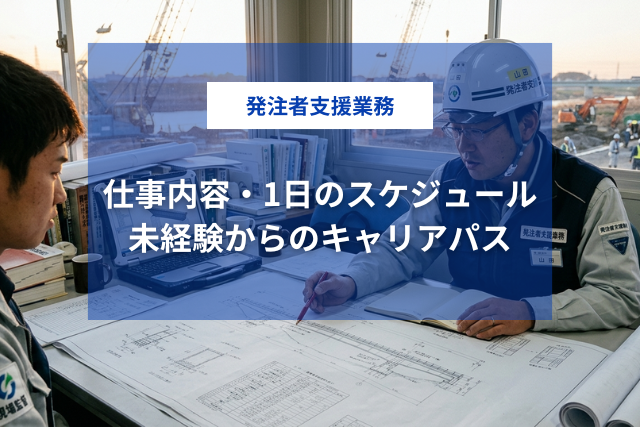 発注者支援業務とは？仕事内容・1日のスケジュール・未経験からのキャリアパスを解説